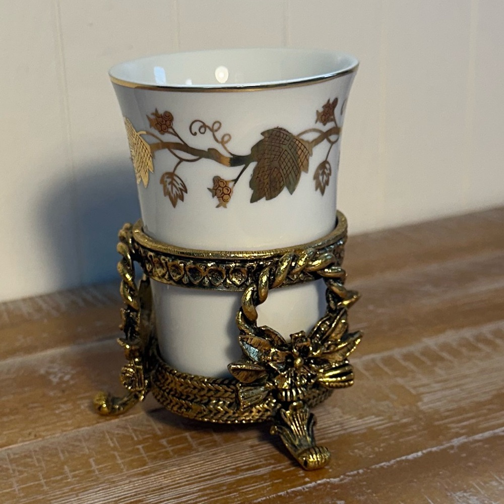 Vintage Stylebuilt Vanity Cup & Holder ⚜️ - Picture 10 of 10